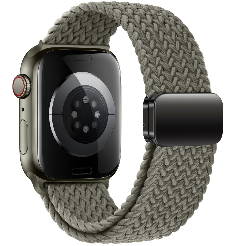 Tech-Protect Nylonmag dirželis, skirtas Apple Watch 4/5/6/7/8/9/SE/Ultra 1/2 (42/44/45/49 MM) – žalias -- Apple Watch 4