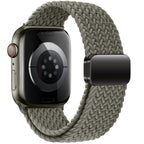 Tech-Protect Nylonmag dirželis, skirtas Apple Watch 4/5/6/7/8/9/SE/Ultra 1/2 (42/44/45/49 MM) – žalias -- Apple Watch 4