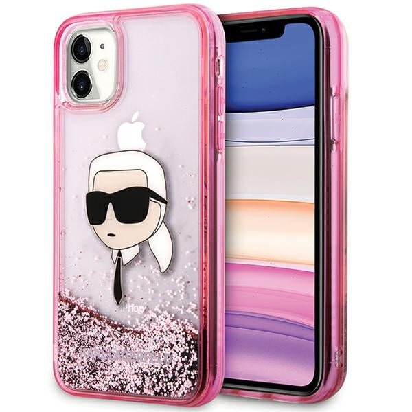 Karl Lagerfeld kietas dėklas iPhone 11/XR – rožinis -- iPhone 11