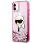 Karl Lagerfeld kietas dėklas iPhone 11/XR – rožinis -- iPhone 11