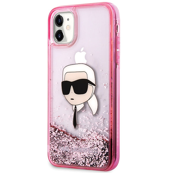Karl Lagerfeld kietas dėklas iPhone 11/XR – rožinis -- iPhone 11