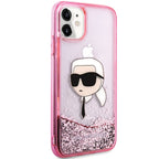 Karl Lagerfeld kietas dėklas iPhone 11/XR – rožinis -- iPhone 11