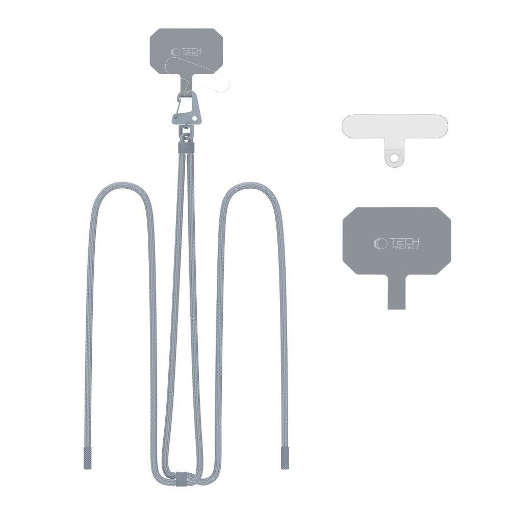 Tech-Protect C5S Rope Crossbody Strap Leash - pilka -- Other phone accessories