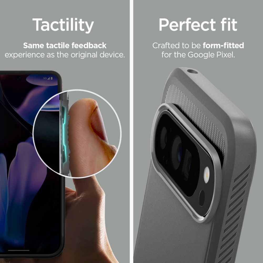 Spigen Rugged Armor dėklas Google Pixel 9 Pro XL – pilkas