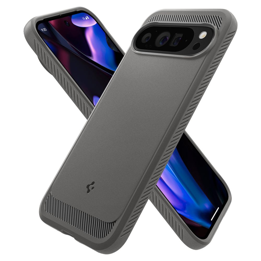 Spigen Rugged Armor dėklas Google Pixel 9 Pro XL – pilkas