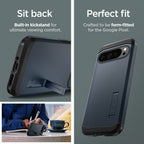 Spigen Tough Armor dėklas Google Pixel 9 Pro XL – grafitas