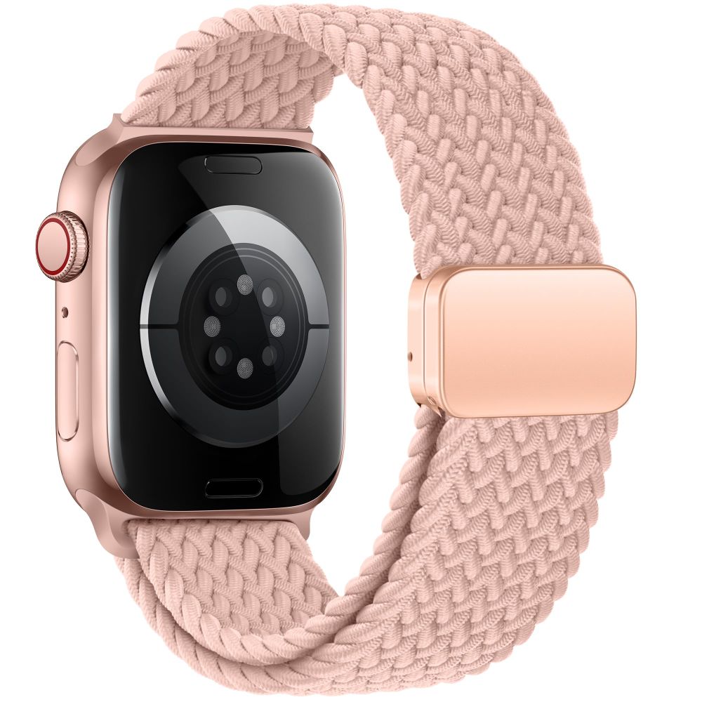 Tech-Protect Nylonmag dirželis, skirtas Apple Watch 4/5/6/7/8/9/SE (38/40/41 mm) – rožinė -- Apple Watch 4