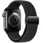 Tech-Protect Nylonmag dirželis, skirtas Apple Watch 4/5/6/7/8/9/SE (38/40/41 mm) – juodas -- Apple Watch 4