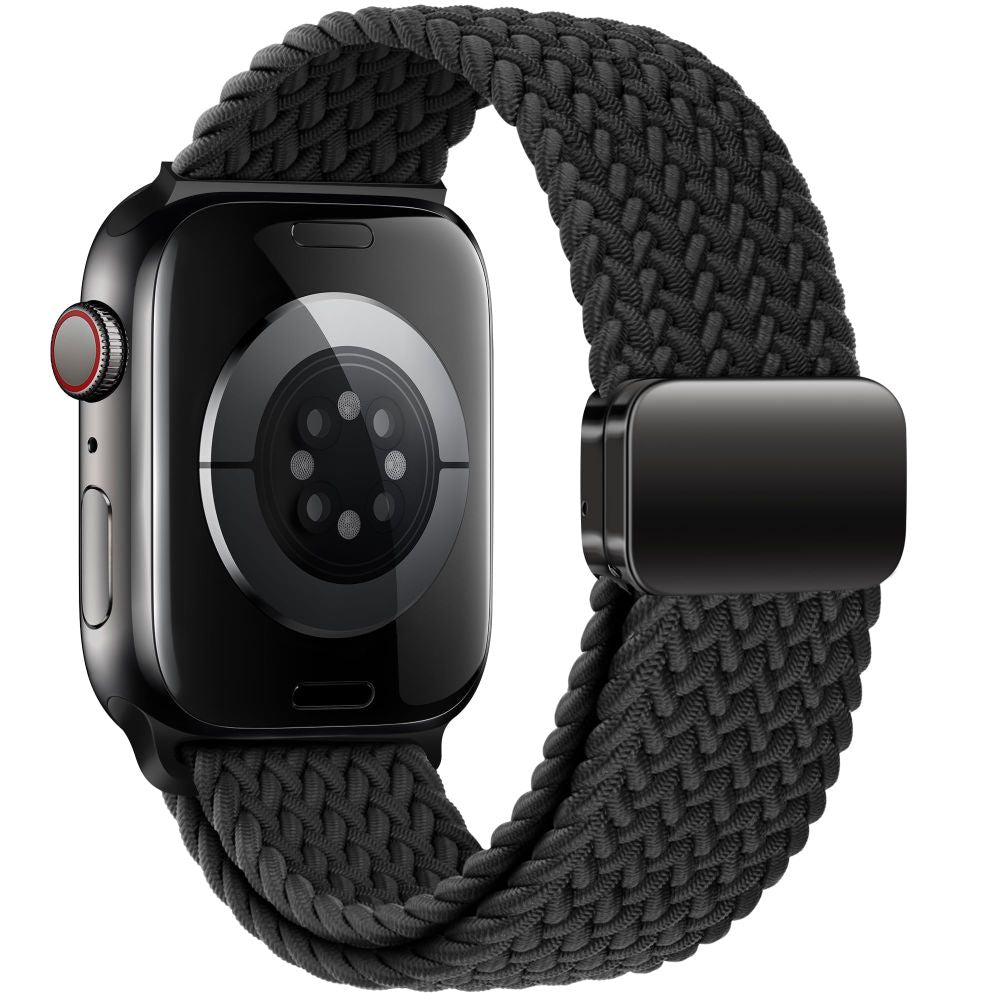 Tech-Protect Nylonmag dirželis, skirtas Apple Watch 4/5/6/7/8/9/SE (38/40/41 mm) – juodas -- Apple Watch 4