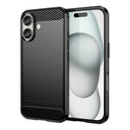 Carbon Case silikoninis dėklas iPhone 16 – juodas -- iPhone 16