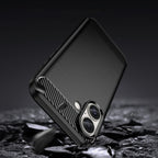 Carbon Case silikoninis dėklas iPhone 16 – juodas -- iPhone 16