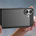 Carbon Case silikoninis dėklas iPhone 16 – juodas -- iPhone 16