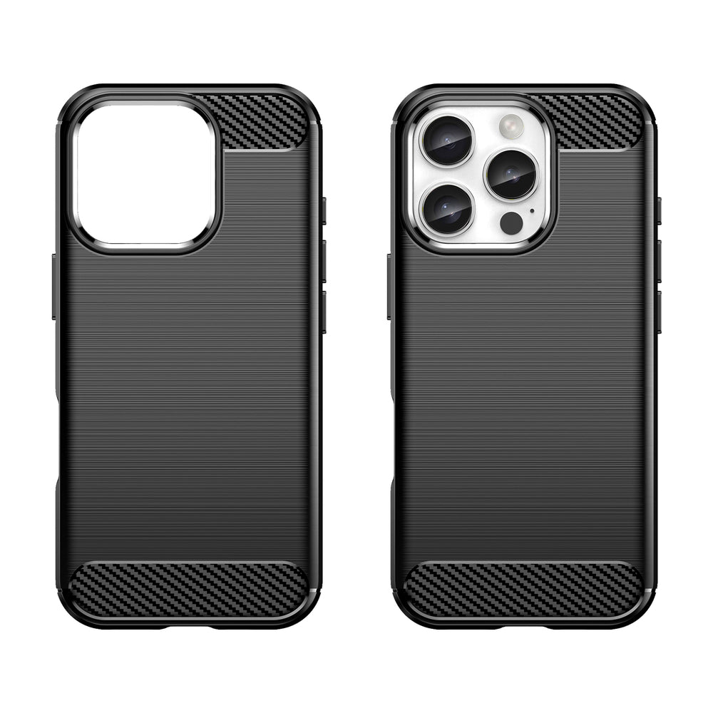 Anglies rašto TPU dėklas iPhone 16 Pro Max – juodas -- iPhone 16 Pro Max