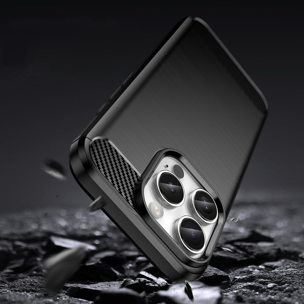 Anglies rašto TPU dėklas iPhone 16 Pro Max – juodas -- iPhone 16 Pro Max