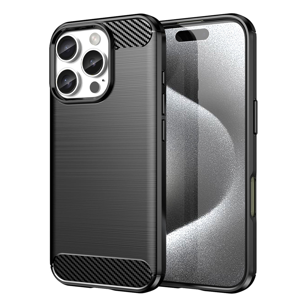 Anglies rašto TPU dėklas iPhone 16 Pro Max – juodas -- iPhone 16 Pro Max