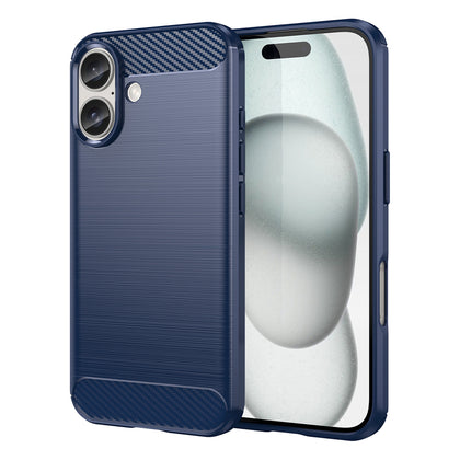 Silikoninis TPU dėklas iPhone 16 Plus – mėlynas -- iPhone 16 Plus