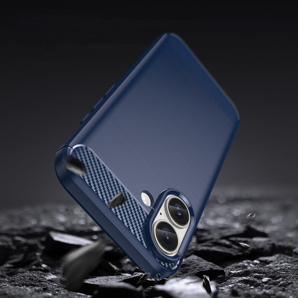 Silikoninis TPU dėklas iPhone 16 Plus – mėlynas -- iPhone 16 Plus