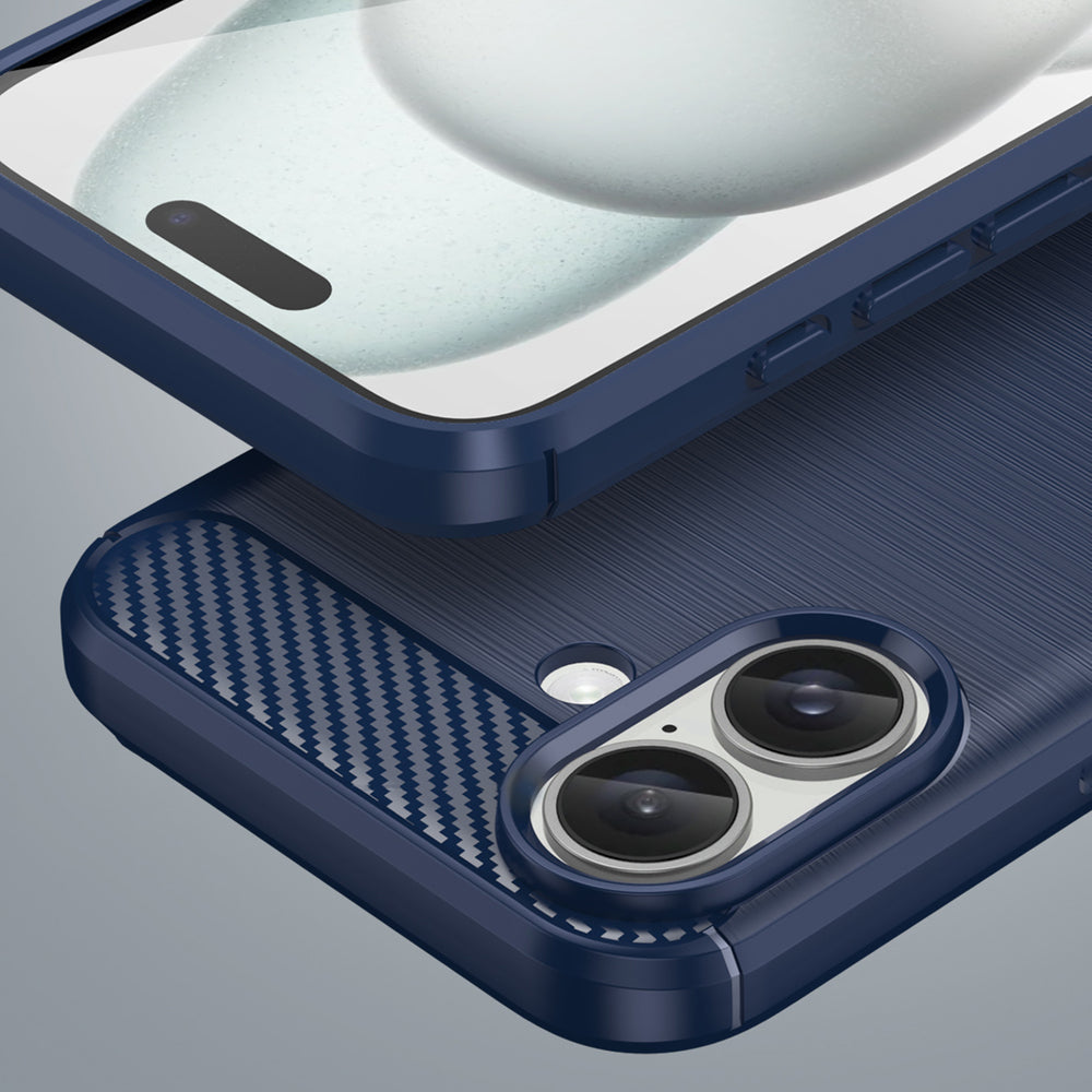 Silikoninis TPU dėklas iPhone 16 Plus – mėlynas -- iPhone 16 Plus