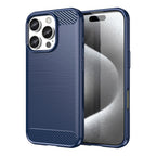 Carbon Case TPU dėklas iPhone 16 Pro Max – mėlynas -- iPhone 16 Pro Max