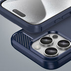 Carbon Case TPU dėklas iPhone 16 Pro Max – mėlynas -- iPhone 16 Pro Max
