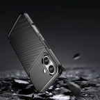 Thunder Case silikoninis dėklas iPhone 16 Plus – juodas -- iPhone 16 Plus