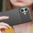 Thunder Case silikoninis dėklas iPhone 16 Plus – juodas -- iPhone 16 Plus