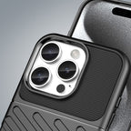 Thunder Case silikoninis dėklas iPhone 16 Pro Max – juodas
