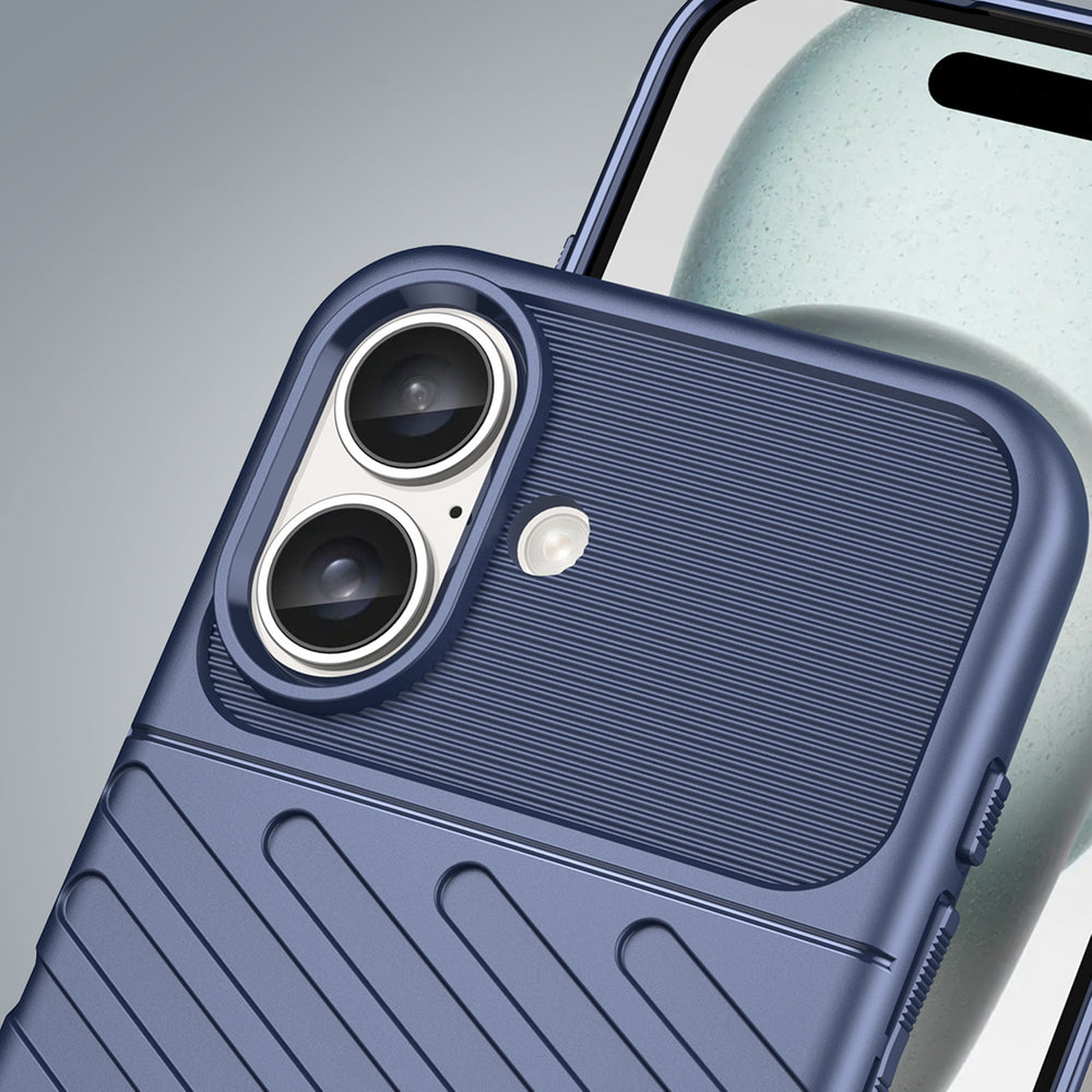 Thunder Case TPU dėklas iPhone 16 – mėlynas -- iPhone 16