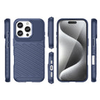 Thunder TPU dėklas iPhone 16 Pro – mėlynas