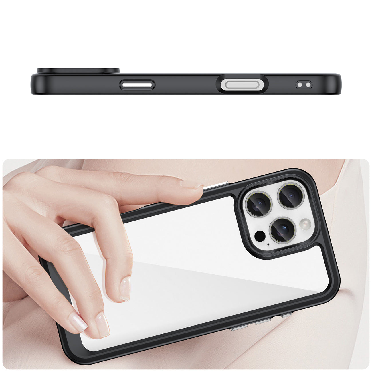 Outer Space dėklas iPhone 16 Pro – juodas