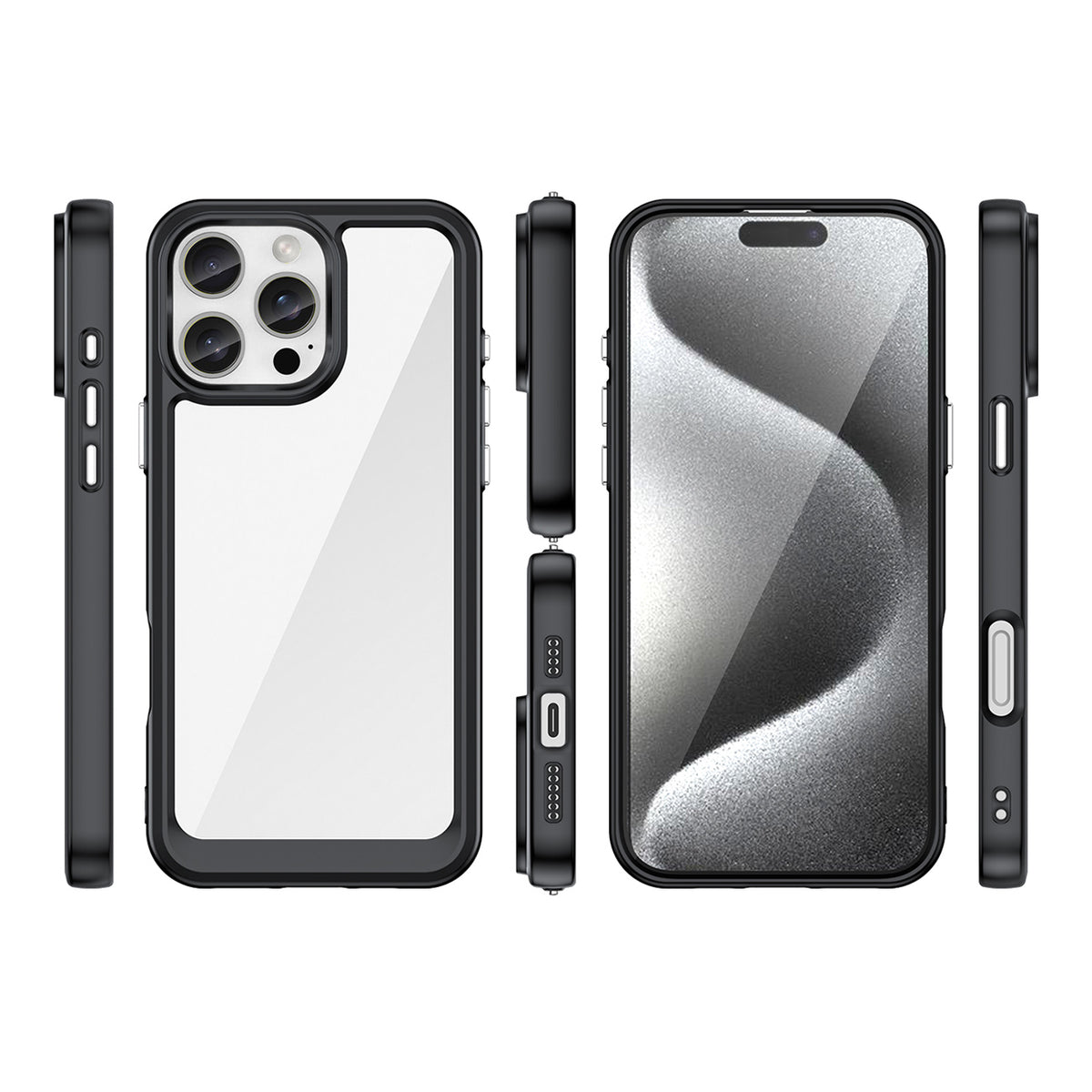 Outer Space dėklas iPhone 16 Pro Max – juodas