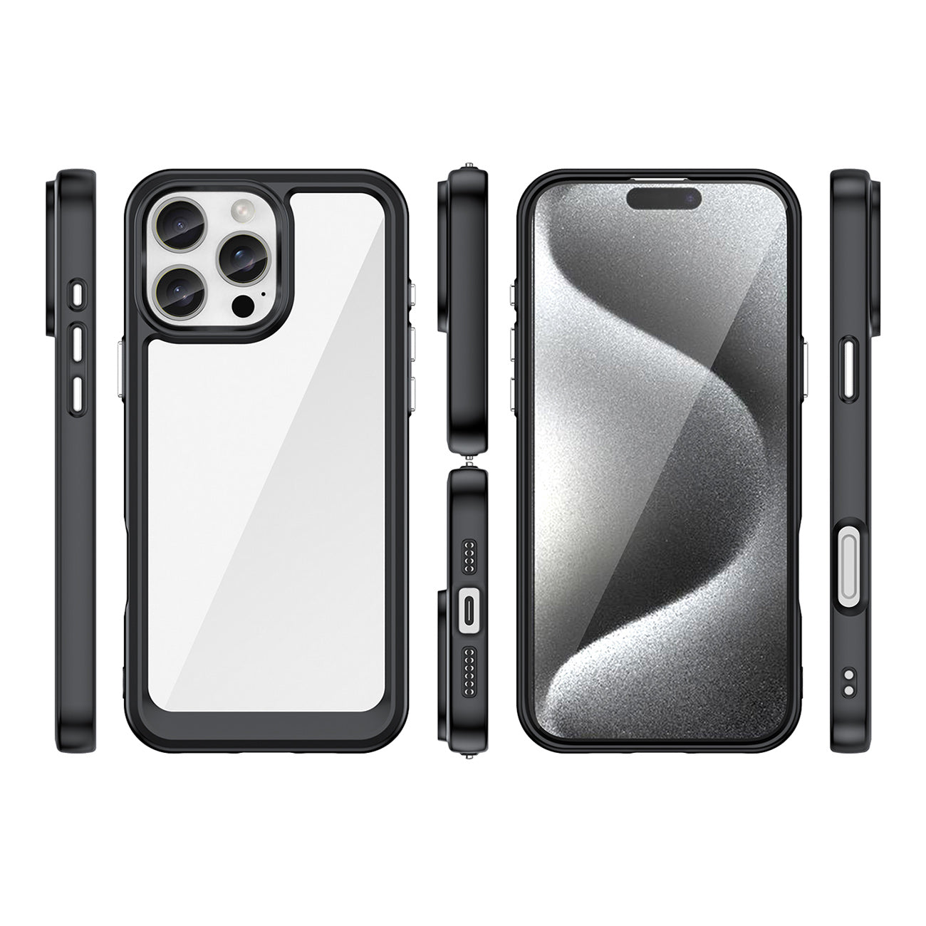 Outer Space dėklas iPhone 16 Pro Max – juodas