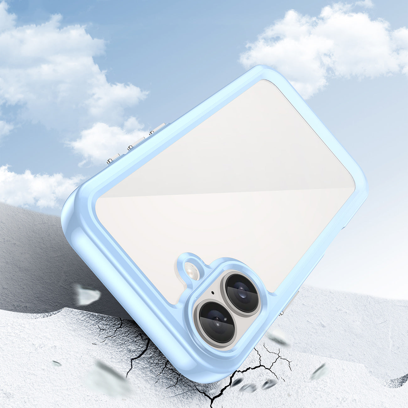Outer Space dėklas iPhone 16 Plus – mėlynas