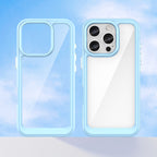 Skaidrus dėklas iPhone 16 Pro – mėlynas