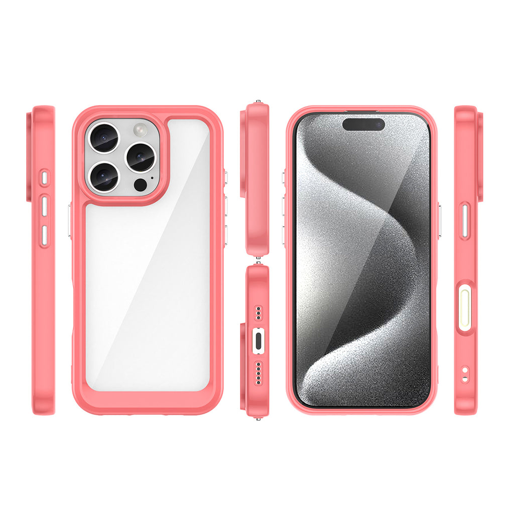 Outer Space dėklas iPhone 16 Pro – raudonas