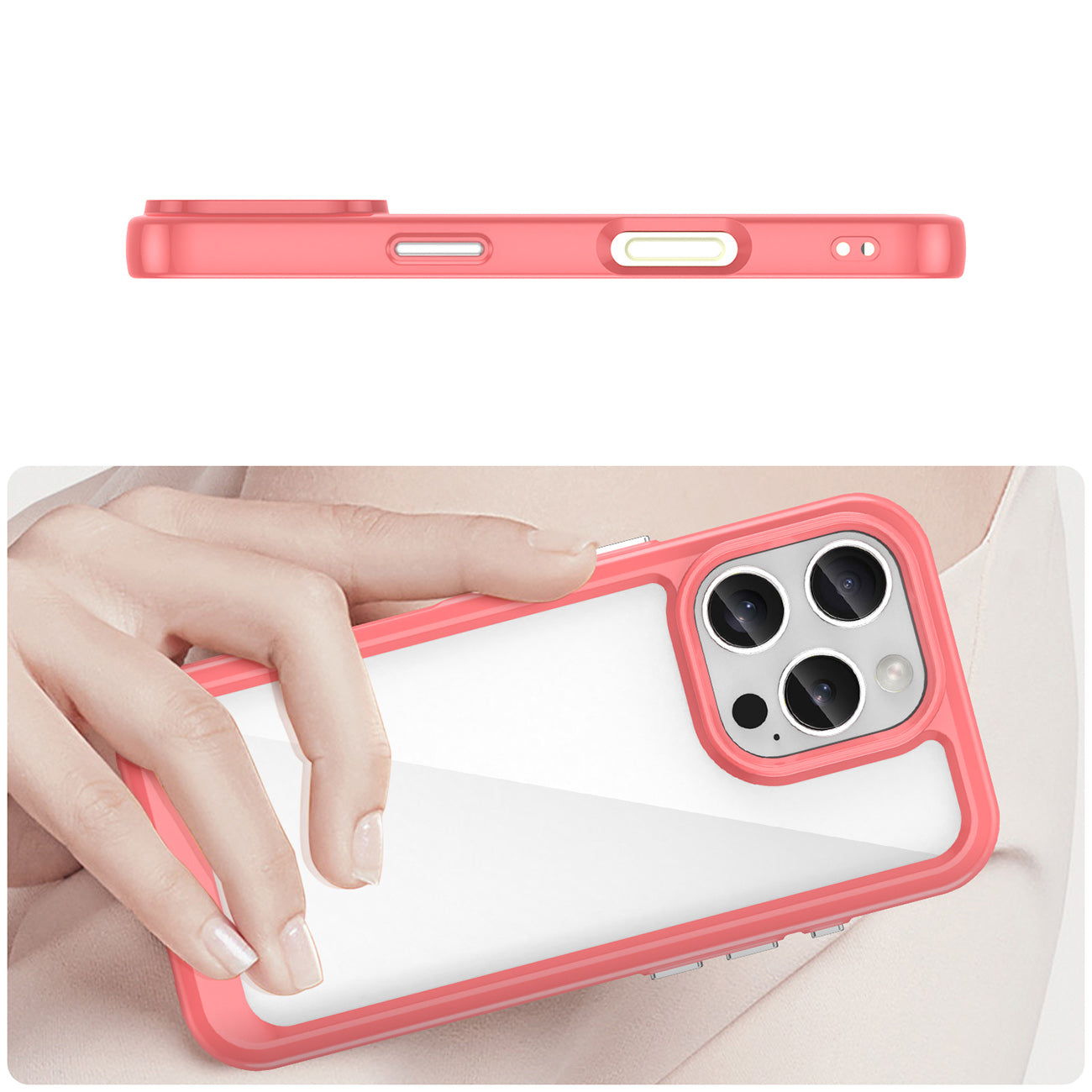 Outer Space dėklas iPhone 16 Pro – raudonas