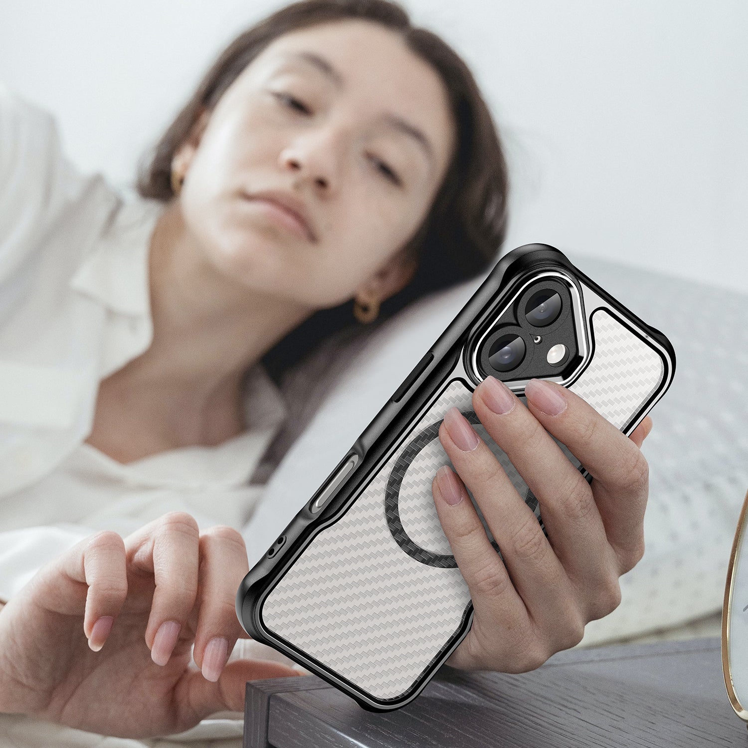 MagSafe TPU dėklas iPhone 16 Plus – juodas
