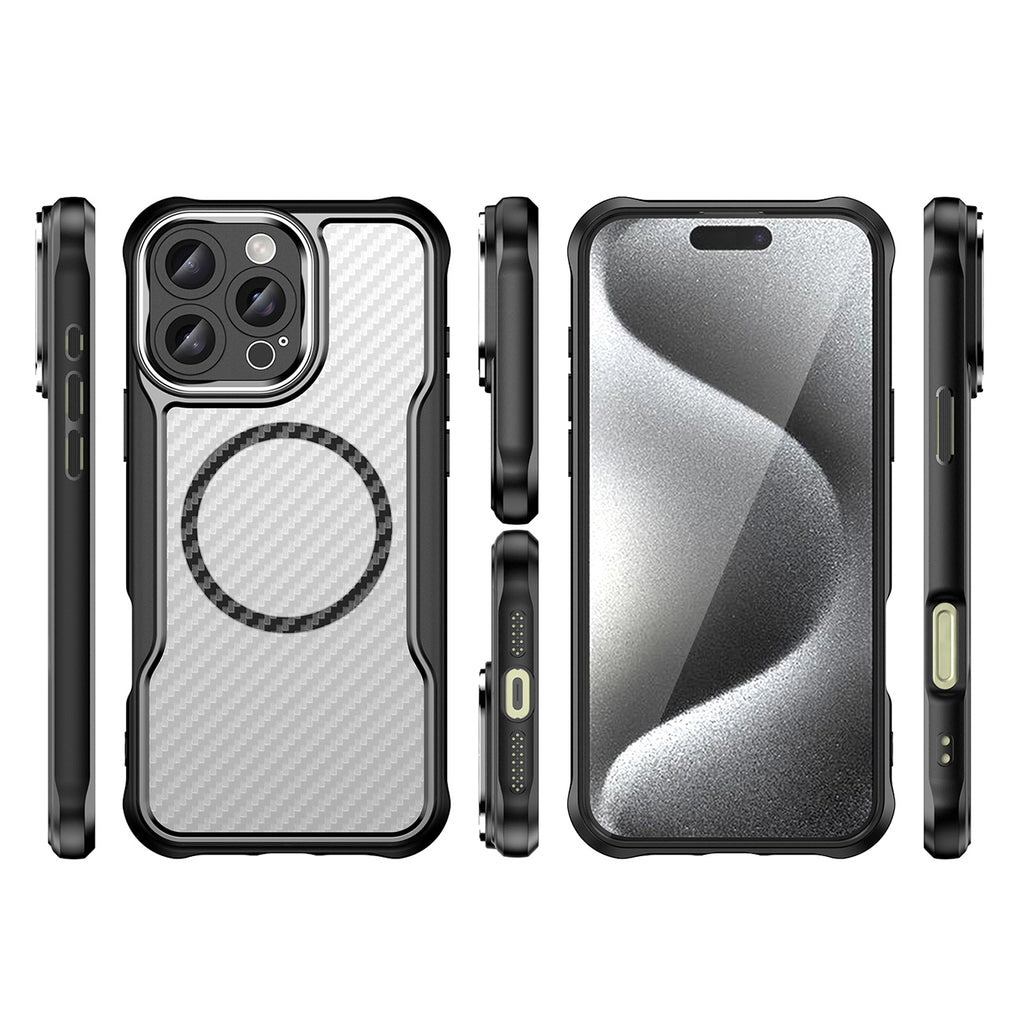 MagSafe TPU dėklas iPhone 16 Pro Max – juodas