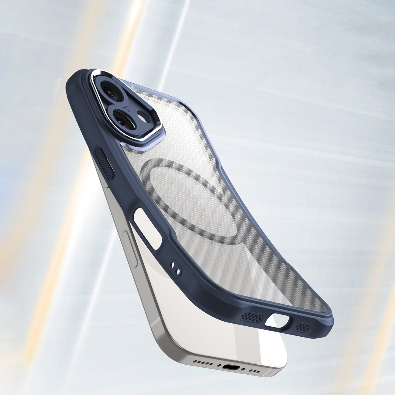 MagSafe TPU dėklas iPhone 16 – mėlynas