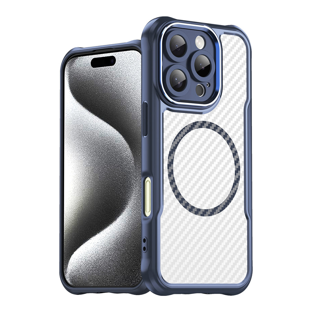 MagSafe TPU dėklas iPhone 16 Pro Max – mėlynas
