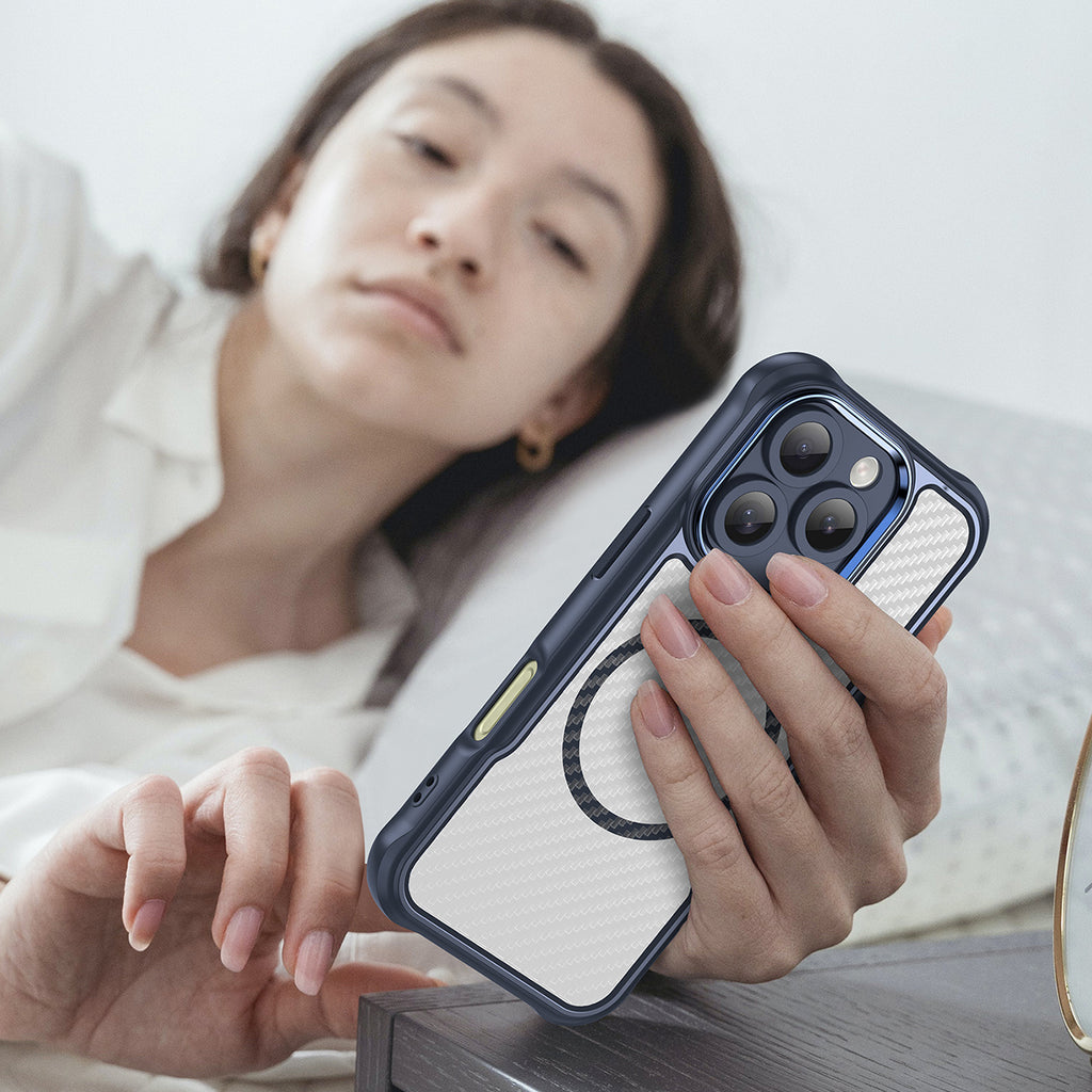 MagSafe TPU dėklas iPhone 16 Pro Max – mėlynas