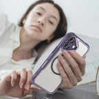 MagSafe silikoninis dėklas iPhone 16 Plus – violetinis -- iPhone 16 Plus
