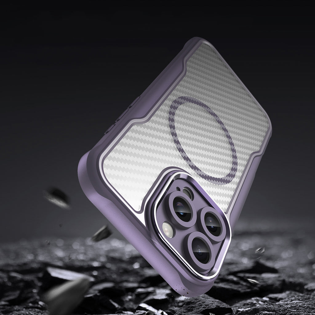 MagSafe TPU dėklas iPhone 16 Pro – violetinis