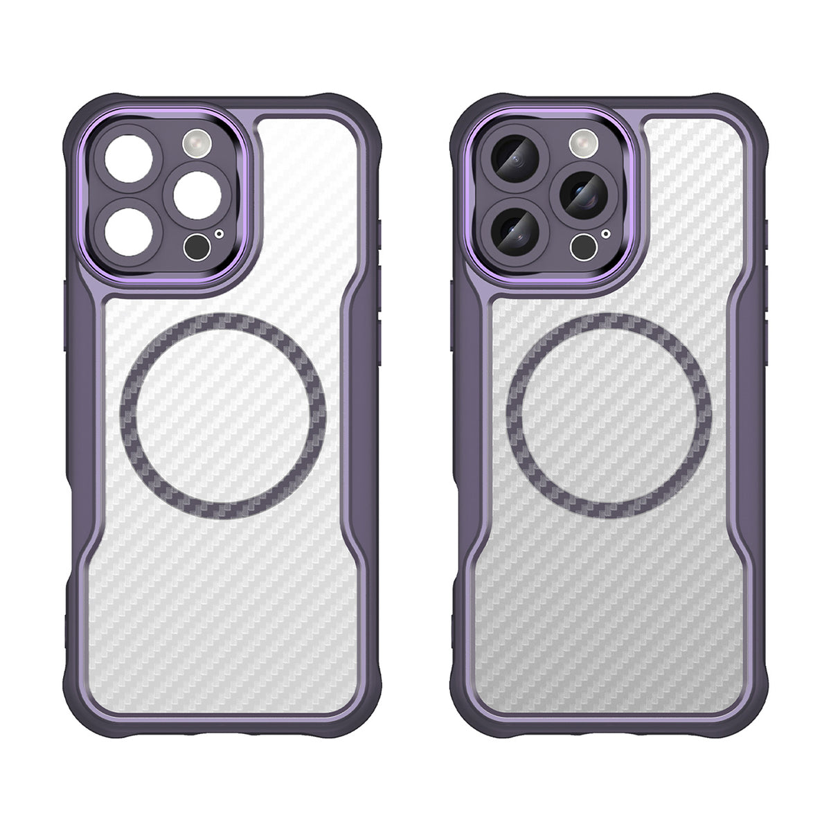 MagSafe TPU dėklas iPhone 16 Pro Max – violetinis