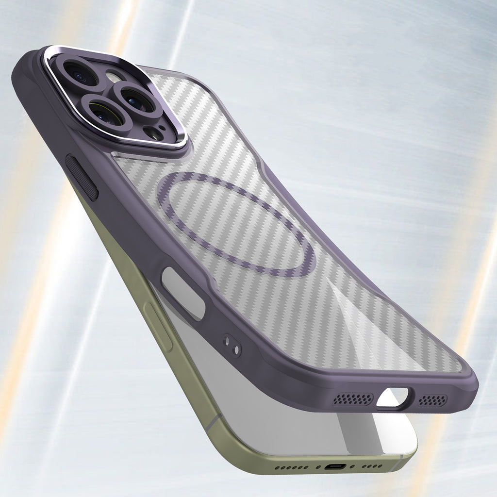 MagSafe TPU dėklas iPhone 16 Pro Max – violetinis