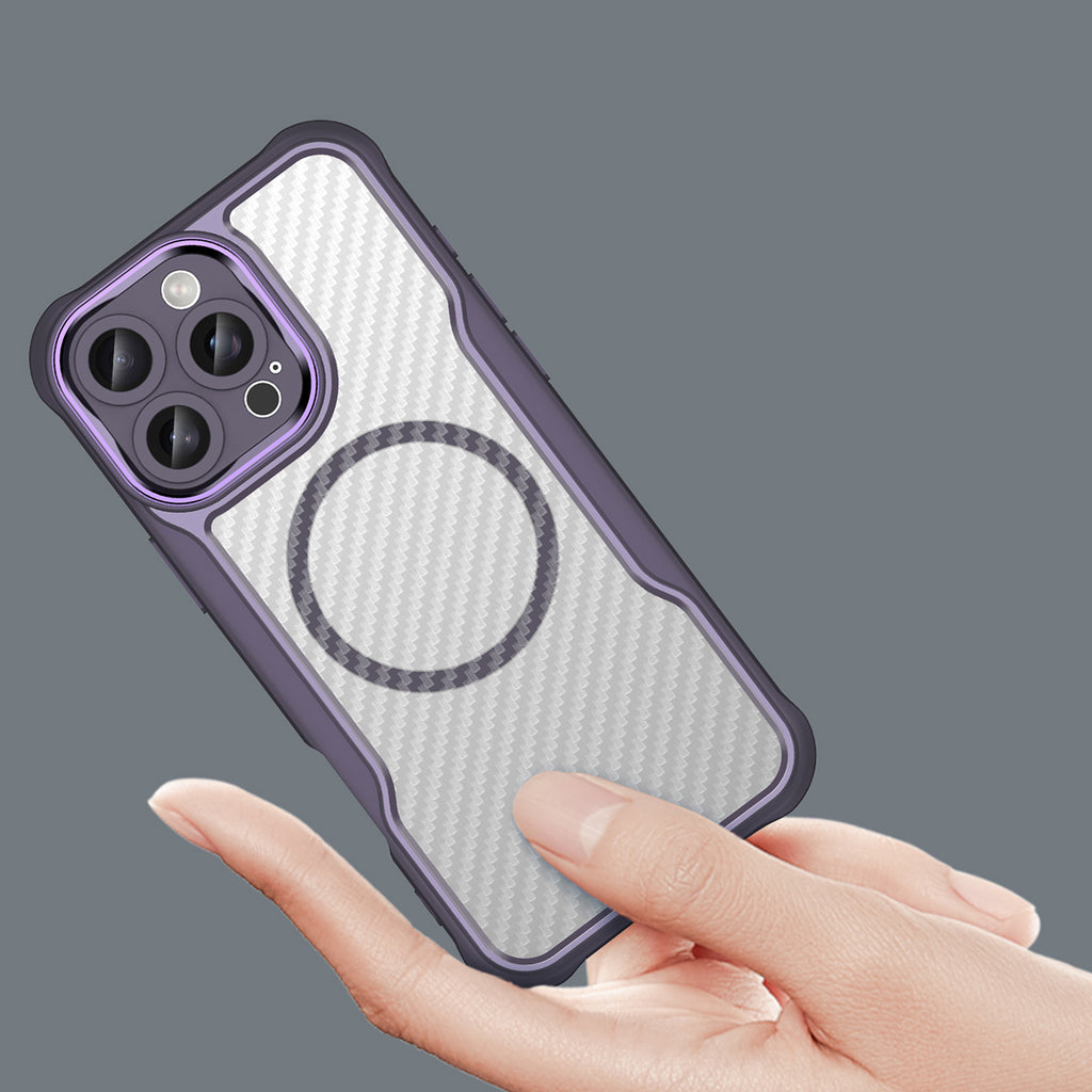 MagSafe TPU dėklas iPhone 16 Pro Max – violetinis