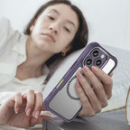 MagSafe TPU dėklas iPhone 16 Pro Max – violetinis
