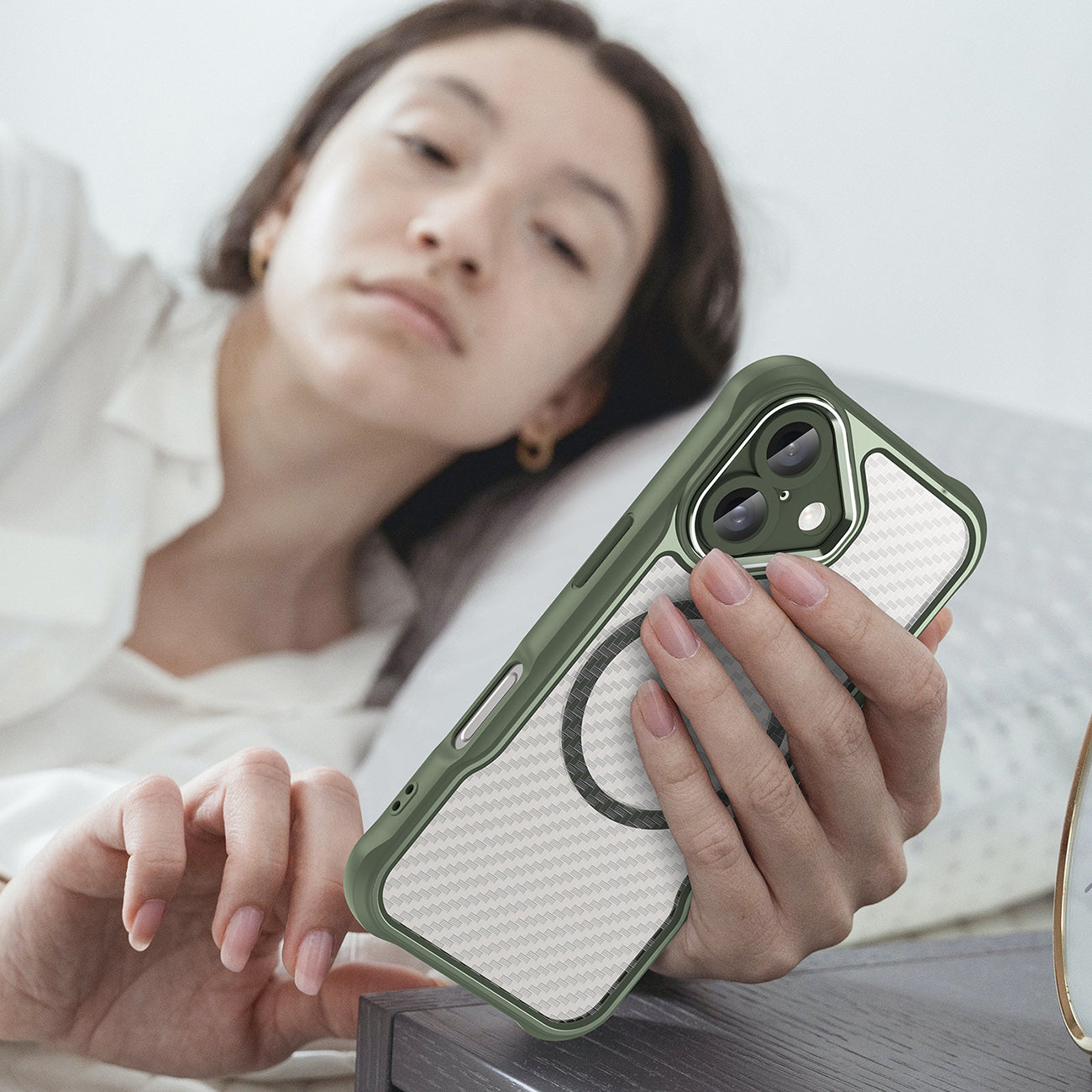MagSafe TPU dėklas iPhone 16 – žalias