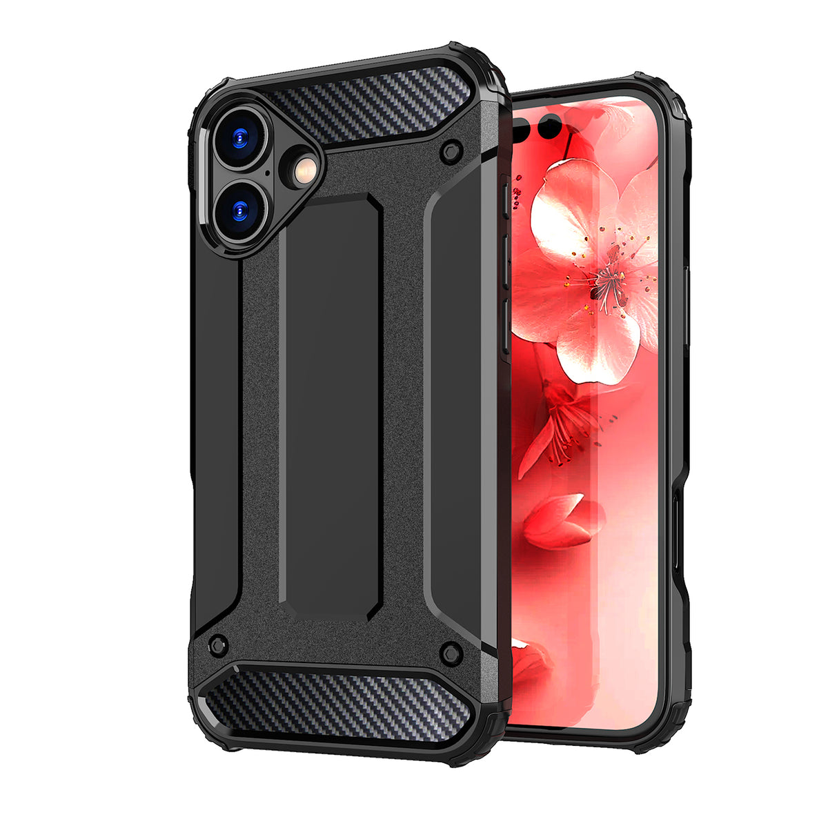 Hybrid Armor dėklas iPhone 16 Plus – juodas
