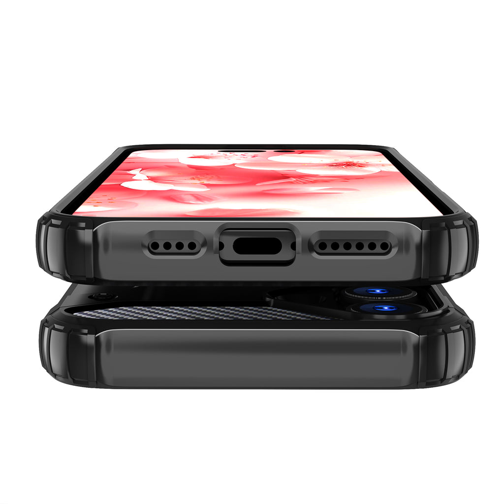 Hybrid Armor dėklas iPhone 16 Plus – juodas